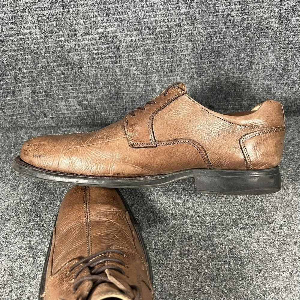Belvedere‎ Bay Bridge Shoes Mens Size 10.5 D Brown Leather Derby Dress Comfort